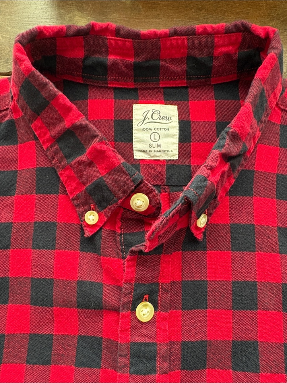J. Crew Men’s Plaid Button-Down Shirt